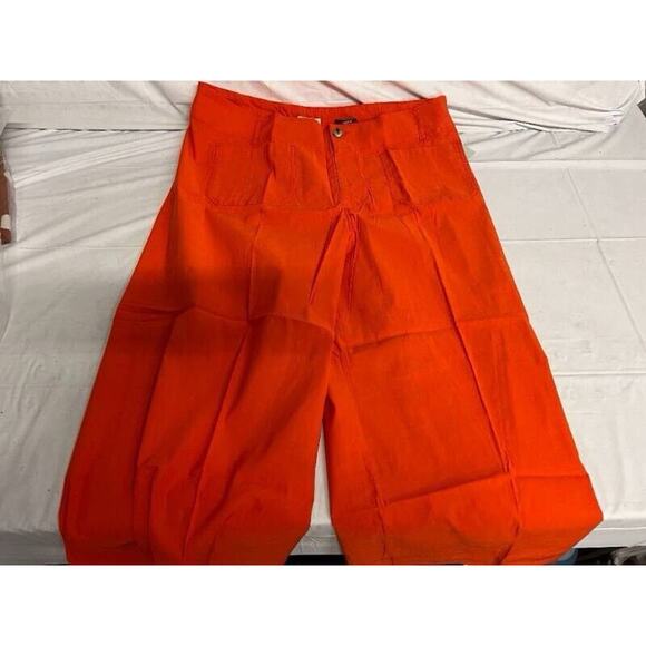 Maeve Anthropologie The Colette Red Pants Plus Size 20 W Cropped - Picture 5 of 12